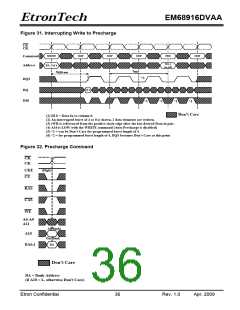 浏览型号EM68916DVAA的Datasheet PDF文件第36页
