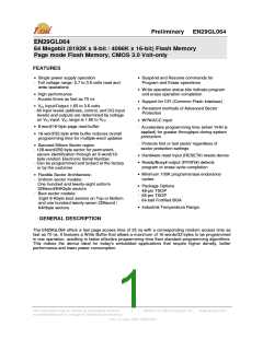 浏览型号EN29GL064B-70BIP的Datasheet PDF文件第1页