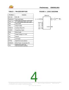 浏览型号EN29GL064B-70BIP的Datasheet PDF文件第4页