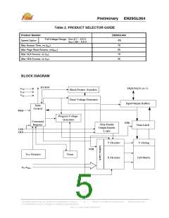 浏览型号EN29GL064B-70BIP的Datasheet PDF文件第5页