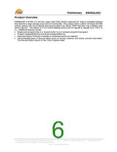 浏览型号EN29GL064B-70BIP的Datasheet PDF文件第6页