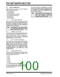 浏览型号PIC16F722-I/SS的Datasheet PDF文件第100页