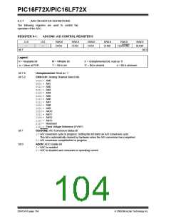 浏览型号PIC16F722-I/SS的Datasheet PDF文件第104页