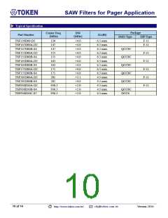浏览型号TSF937D00F-S6的Datasheet PDF文件第10页