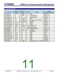 浏览型号TSF937D00F-S6的Datasheet PDF文件第11页