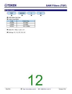 浏览型号TSF937D00F-S6的Datasheet PDF文件第12页