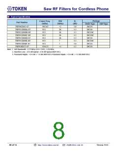 浏览型号TSF937D00F-S6的Datasheet PDF文件第8页