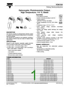 浏览型号VO615A-8的Datasheet PDF文件第1页