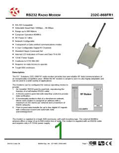 浏览型号232C-868FR1的Datasheet PDF文件第1页
