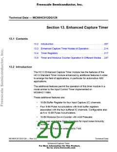 浏览型号68HC912DG128PV8的Datasheet PDF文件第207页