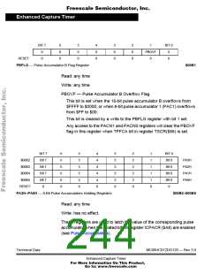 浏览型号68HC912DG128PV8的Datasheet PDF文件第244页