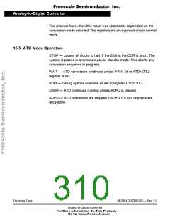 浏览型号68HC912DG128PV8的Datasheet PDF文件第310页