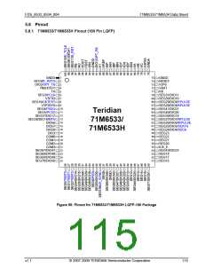 浏览型号71M6533-IGTR/F的Datasheet PDF文件第115页