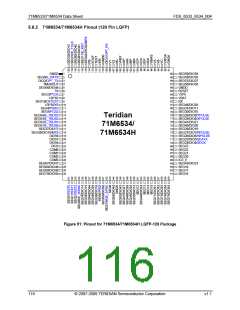 浏览型号71M6533H-IGT/F的Datasheet PDF文件第116页