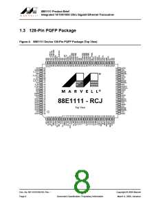 浏览型号88E1111-XX-BAB-I000的Datasheet PDF文件第8页