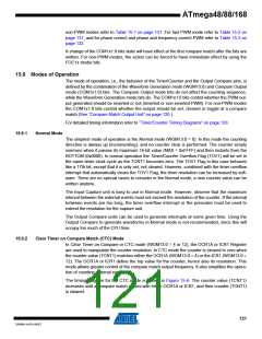 浏览型号ATMEGA48V-10MMHR的Datasheet PDF文件第121页