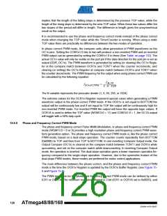 浏览型号ATMEGA48V-10MMHR的Datasheet PDF文件第126页