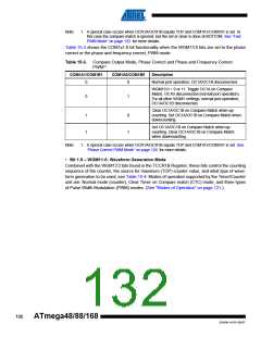 浏览型号ATMEGA48V-10MMHR的Datasheet PDF文件第132页