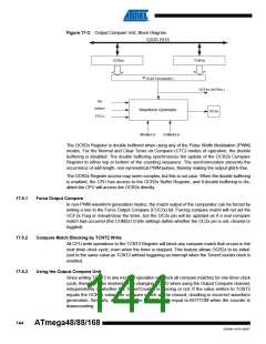 浏览型号ATMEGA48V-10MMHR的Datasheet PDF文件第144页