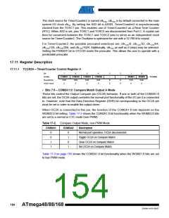 浏览型号ATMEGA48V-10AUR的Datasheet PDF文件第154页