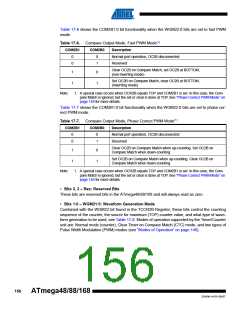 浏览型号ATMEGA48V-10AUR的Datasheet PDF文件第156页