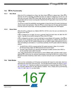 浏览型号ATMEGA48V-10AUR的Datasheet PDF文件第167页