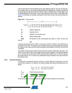 浏览型号ATMEGA48V-10AUR的Datasheet PDF文件第177页
