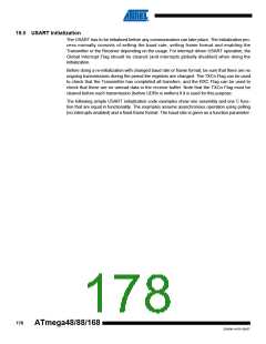 浏览型号ATMEGA48V-10AUR的Datasheet PDF文件第178页