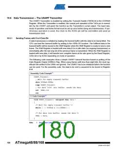 浏览型号ATMEGA48V-10AUR的Datasheet PDF文件第180页