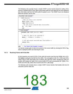 浏览型号ATMEGA48V-10AUR的Datasheet PDF文件第183页