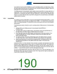浏览型号ATMEGA48V-10AUR的Datasheet PDF文件第190页