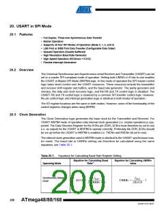 浏览型号ATMEGA48V-10AUR的Datasheet PDF文件第200页