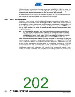 浏览型号ATMEGA48V-10AUR的Datasheet PDF文件第202页