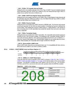 浏览型号ATMEGA48V-10AUR的Datasheet PDF文件第208页