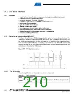浏览型号ATMEGA48V-10AUR的Datasheet PDF文件第210页