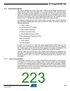 浏览型号ATMEGA48V-10AUR的Datasheet PDF文件第223页