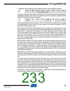 浏览型号ATMEGA48V-10AUR的Datasheet PDF文件第233页