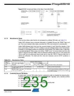 浏览型号ATMEGA48V-10AUR的Datasheet PDF文件第235页