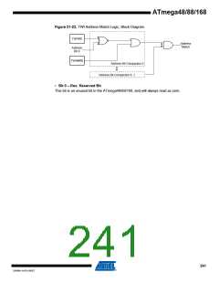 浏览型号ATMEGA48V-10AUR的Datasheet PDF文件第241页