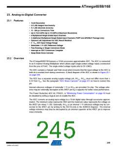 浏览型号ATMEGA48V-10AUR的Datasheet PDF文件第245页