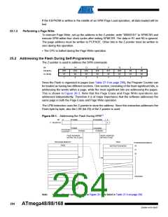 浏览型号ATMEGA48V-10AUR的Datasheet PDF文件第264页