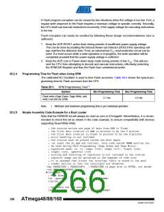 浏览型号ATMEGA48V-10AUR的Datasheet PDF文件第266页