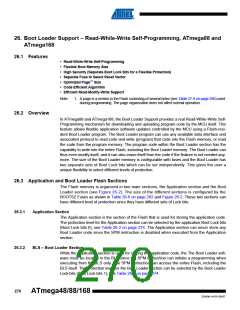 浏览型号ATMEGA48V-10AUR的Datasheet PDF文件第270页