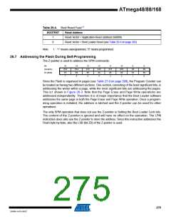 浏览型号ATMEGA48V-10AUR的Datasheet PDF文件第275页