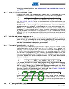 浏览型号ATMEGA48V-10AUR的Datasheet PDF文件第278页