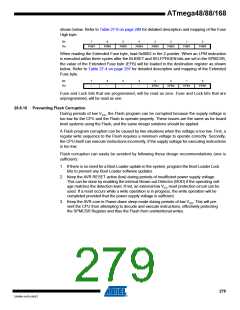 浏览型号ATMEGA48V-10AUR的Datasheet PDF文件第279页