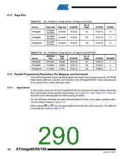 浏览型号ATMEGA48V-10AUR的Datasheet PDF文件第290页