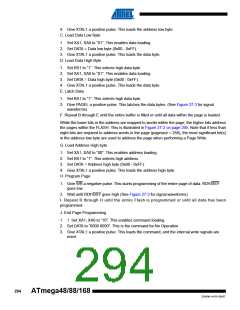 浏览型号ATMEGA48V-10AUR的Datasheet PDF文件第294页