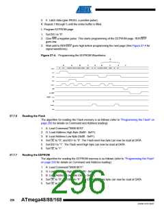 浏览型号ATMEGA48V-10AUR的Datasheet PDF文件第296页