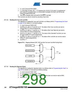 浏览型号ATMEGA48V-10AUR的Datasheet PDF文件第298页